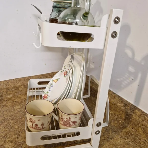 White Kitchen Dish Rack - Picture 2 of 5